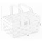 Vintiquewise Small Woodchip Picnic Basket with Cover and Folding Handles QI003505.S - alternate 3